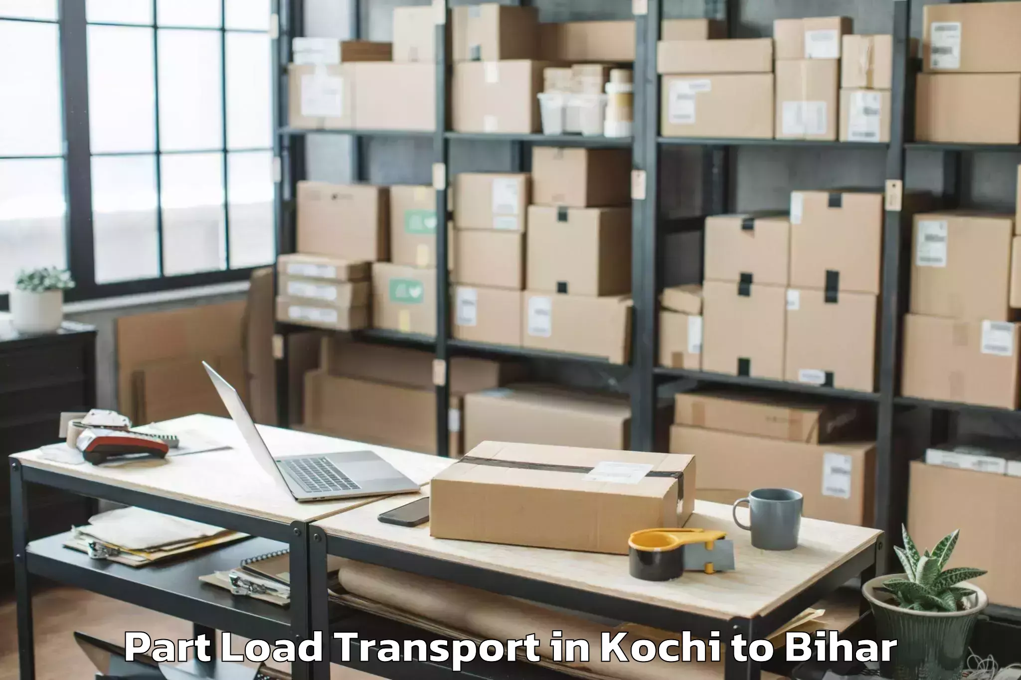 Affordable Kochi to Jahanabad Part Load Transport